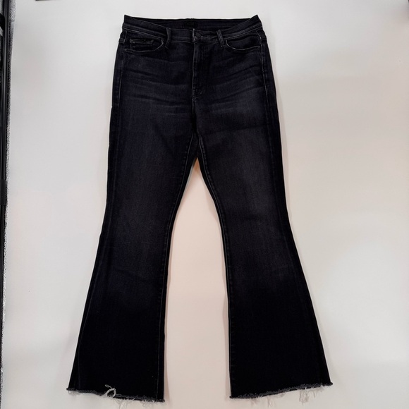 MOTHER Pants - MOTHER The Weekender Fray Black Jeans
